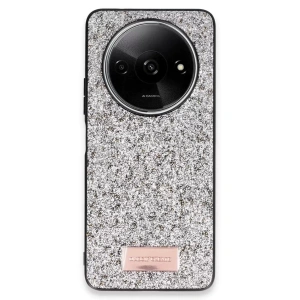 Xiaomi Redmi A3 4G Bright Simli Kapak - Gümüş