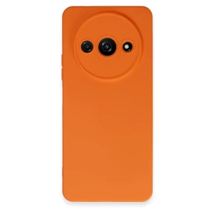 Xiaomi Redmi A3 4G Kılıf Nano içi Kadife Silikon - Turuncu