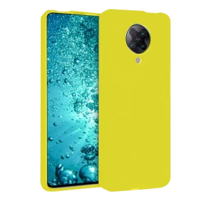 Xiaomi Redmi K30 Pro Kılıf Nano içi Kadife Silikon - Sarı