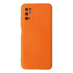 Xiaomi Redmi Note 10 5G Kılıf Nano içi Kadife Silikon - Turuncu