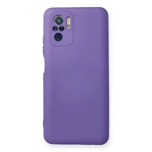 Xiaomi Redmi Note 10 Kılıf Nano içi Kadife Silikon - Mor