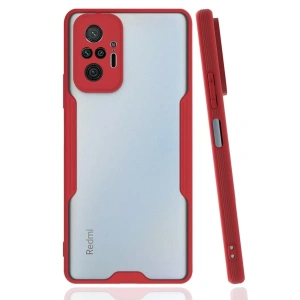 Xiaomi Redmi Note 10 Pro Kılıf Platin Silikon - Kırmızı
