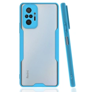 Xiaomi Redmi Note 10 Pro Kılıf Platin Silikon - Mavi