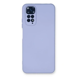 Xiaomi Redmi Note 11 Kılıf Nano içi Kadife Silikon - Lila