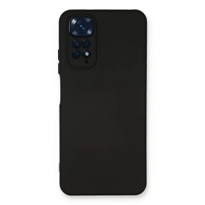 Xiaomi Redmi Note 11 Kılıf Nano içi Kadife Silikon - Siyah