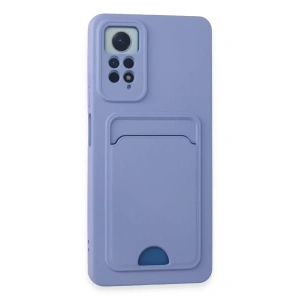 Xiaomi Redmi Note 11 Pro Kılıf Kelvin Kartvizitli Silikon - Lila