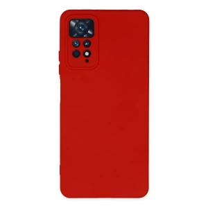 Xiaomi Redmi Note 11 Pro Kılıf Nano içi Kadife Silikon - Kırmızı