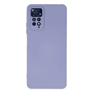 Xiaomi Redmi Note 11 Pro Kılıf Nano içi Kadife Silikon - Lila