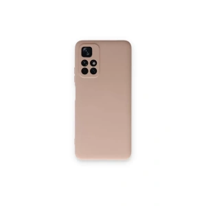 Xiaomi Redmi Note 11T Kılıf Nano içi Kadife Silikon - Pudra