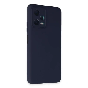 Xiaomi Redmi Note 12 5G Kılıf Nano içi Kadife Silikon - Lacivert