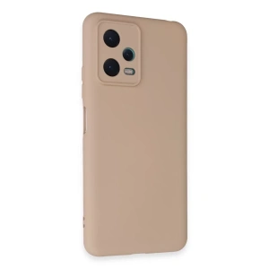 Xiaomi Redmi Note 12 5G Kılıf Nano içi Kadife Silikon - Pudra