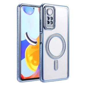 Xiaomi Redmi Note 12 Pro 4G Joke Simli Magneticsafe Kılıf - Mavi