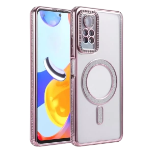 Xiaomi Redmi Note 12 Pro 4G Joke Simli Magneticsafe Kılıf - Pembe
