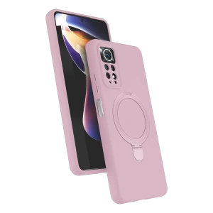 Xiaomi Redmi Note 12 Pro 4G Regal Magsafe Standlı Kapak - Açık Pembe