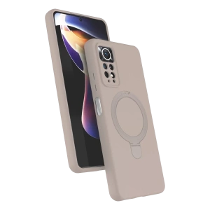 Xiaomi Redmi Note 12 Pro 4G Regal Magsafe Standlı Kapak - Çöl Titanyum