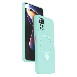 Xiaomi Redmi Note 12 Pro 4G Regal Magsafe Standlı Kapak - Su Yeşili
