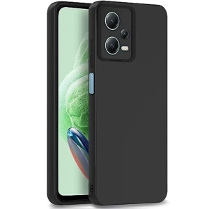 Xiaomi Redmi Note 12 Pro 5G Kılıf Nano içi Kadife Silikon - Siyah