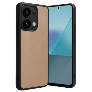 Xiaomi Redmi Note 13 4G Kılıf Aras Deri Kapak - Pudra