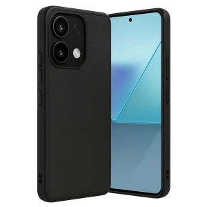 Xiaomi Redmi Note 13 4G Kılıf Aras Deri Kapak - Siyah