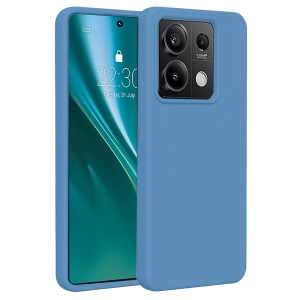 Xiaomi Redmi Note 13 4G Kılıf First Silikon - Mavi