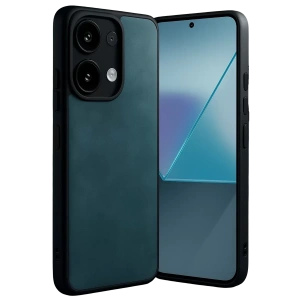 Xiaomi Redmi Note 13 Pro 4G Kılıf Aras Deri Kapak - Koyu Yeşil