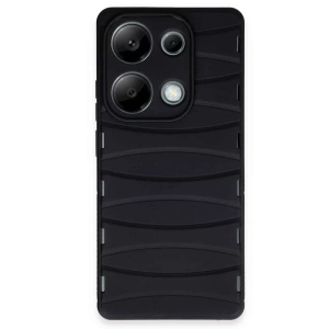 Xiaomi Redmi Note 13 Pro 4G Kılıf Bibercas Silikon Kapak - Siyah