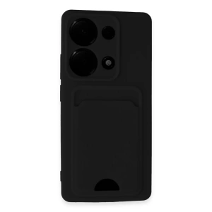 Xiaomi Redmi Note 13 Pro 4G Kılıf Kelvin Kartvizitli Silikon - Siyah