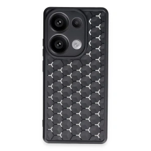 Xiaomi Redmi Note 13 Pro 4G Kılıf Petek Silikon Kapak - Siyah