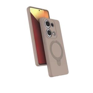 Xiaomi Redmi Note 13 Pro 4G Regal Magsafe Standlı Kapak - Çöl Titanyum