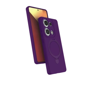 Xiaomi Redmi Note 13 Pro 4G Regal Magsafe Standlı Kapak - Derin Mor