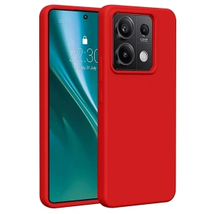 Xiaomi Redmi Note 13 Pro 5G Kılıf First Silikon - Kırmızı