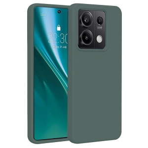 Xiaomi Redmi Note 13 Pro 5G Kılıf First Silikon - Koyu Yeşil