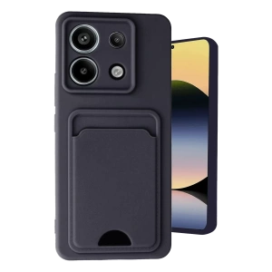 Xiaomi Redmi Note 13 Pro 5G Kılıf Kelvin Kartvizitli Silikon - Siyah