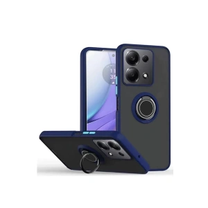 Xiaomi Redmi Note 13 Pro 5G Kılıf Montreal Yüzüklü Silikon Kapak - Lacivert
