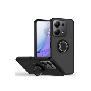Xiaomi Redmi Note 13 Pro 5G Kılıf Montreal Yüzüklü Silikon Kapak - Siyah