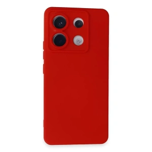 Xiaomi Redmi Note 13 Pro 5G Kılıf Nano içi Kadife Silikon - Kırmızı