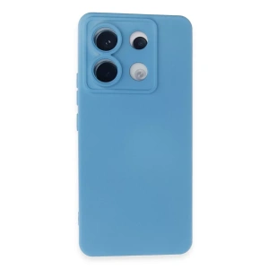 Xiaomi Redmi Note 13 Pro 5G Kılıf Nano içi Kadife Silikon - Mavi