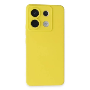 Xiaomi Redmi Note 13 Pro 5G Kılıf Nano içi Kadife Silikon - Sarı