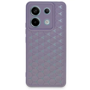 Xiaomi Redmi Note 13 Pro 5G Kılıf Petek Silikon Kapak - Lila