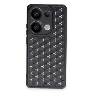 Xiaomi Redmi Note 13 Pro 5G Kılıf Petek Silikon Kapak - Siyah