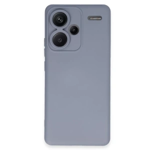 Xiaomi Redmi Note 13 Pro Plus Kılıf Nano içi Kadife Silikon - Gri
