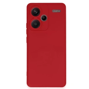 Xiaomi Redmi Note 13 Pro Plus Kılıf Nano içi Kadife Silikon - Kırmızı
