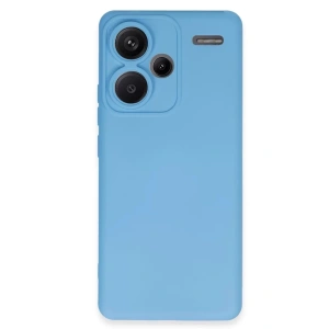 Xiaomi Redmi Note 13 Pro Plus Kılıf Nano içi Kadife Silikon - Mavi