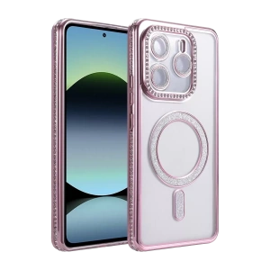 Xiaomi Redmi Note 14 4G Joke Simli Magneticsafe Kılıf - Pembe