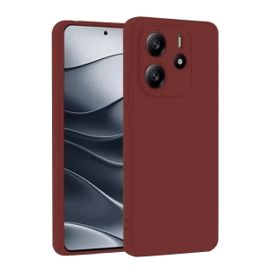 Xiaomi Redmi Note 14 4G Kılıf First Silikon - Bordo