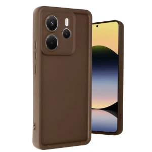 Xiaomi Redmi Note 14 4G Kılıf Viera Silikon - Kahverengi