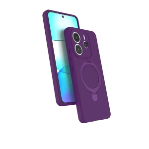Xiaomi Redmi Note 14 4G Regal Magsafe Standlı Kapak - Derin Mor