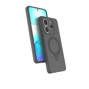 Xiaomi Redmi Note 14 4G Regal Magsafe Standlı Kapak - Titan Gri