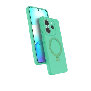 Xiaomi Redmi Note 14 4G Regal Magsafe Standlı Kapak - Yeşil