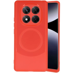 Xiaomi Redmi Note 14 Pro 4G Kılıf Maya Karbon Kapak - Kırmızı
